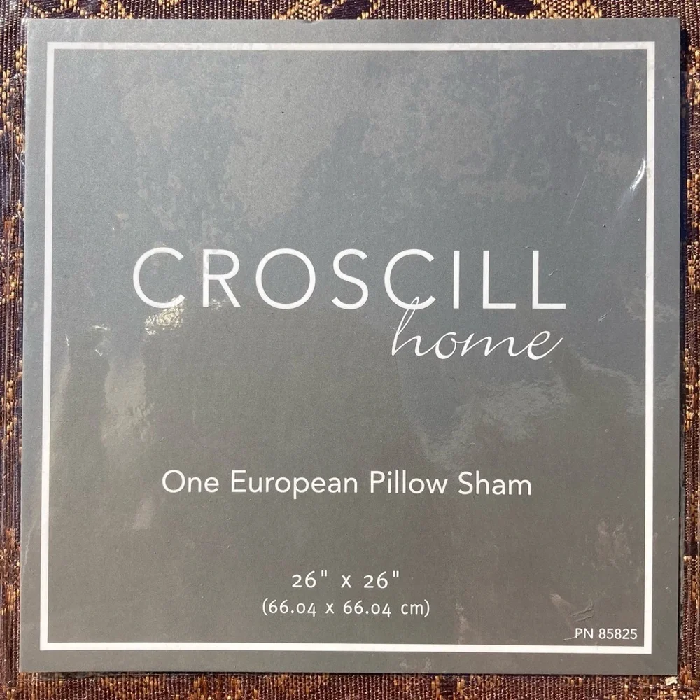 Croscill Home Galleria Euro Sham 26” x 26” Square European Pillow Sham One New